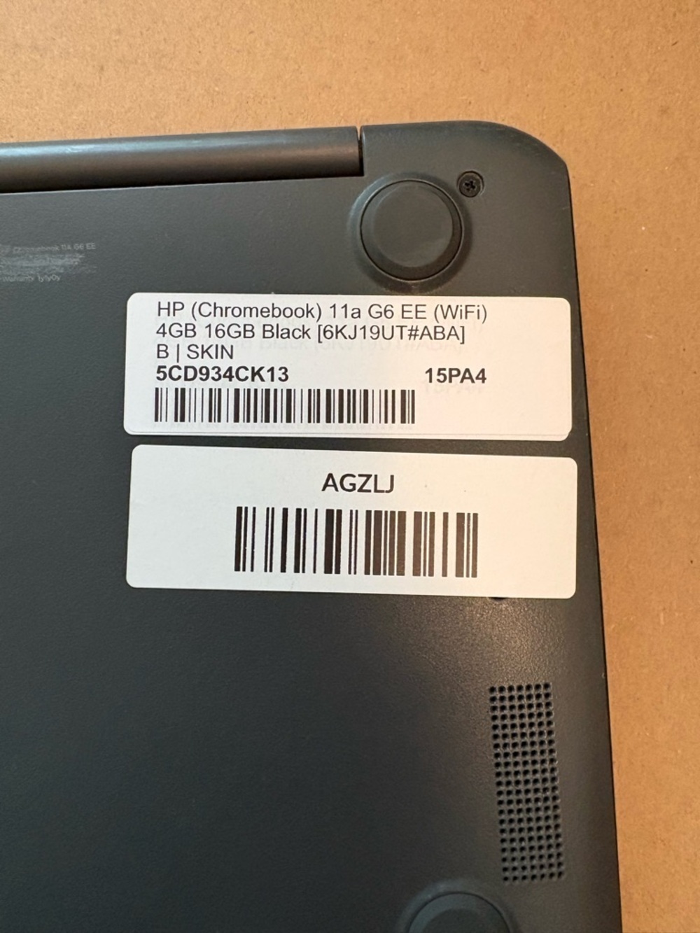 HP Chromebook 11a G6 EE (WiFi) Laptop in Matte Black with Chrome Accent. - Picture 4 of 9